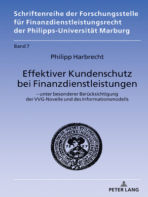 cover image of Effektiver Kundenschutz bei Finanzdienstleistungen